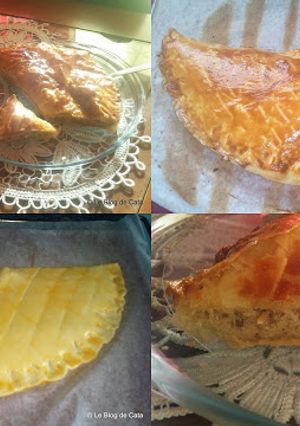 Une photo de Galette des rois pralinée façon Chausson ou Demi-lune