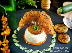 A picture of Gobi Risotto with Awadhi twist.