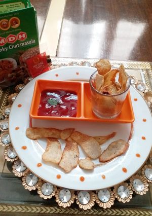 A picture of Crisp Arbi Chips.