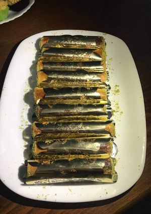 صورة لوصفة سيجارات بعجينة فيلو معسلين