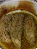 Filetes de cerdo a la mostaza en jugo de naranja🍊