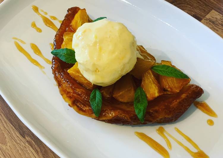 Step-by-Step Guide to Prepare Quick Pineapple & Mango Tarte Tatin