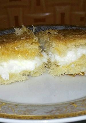 صورة لوصفة كنافه بالكريمه