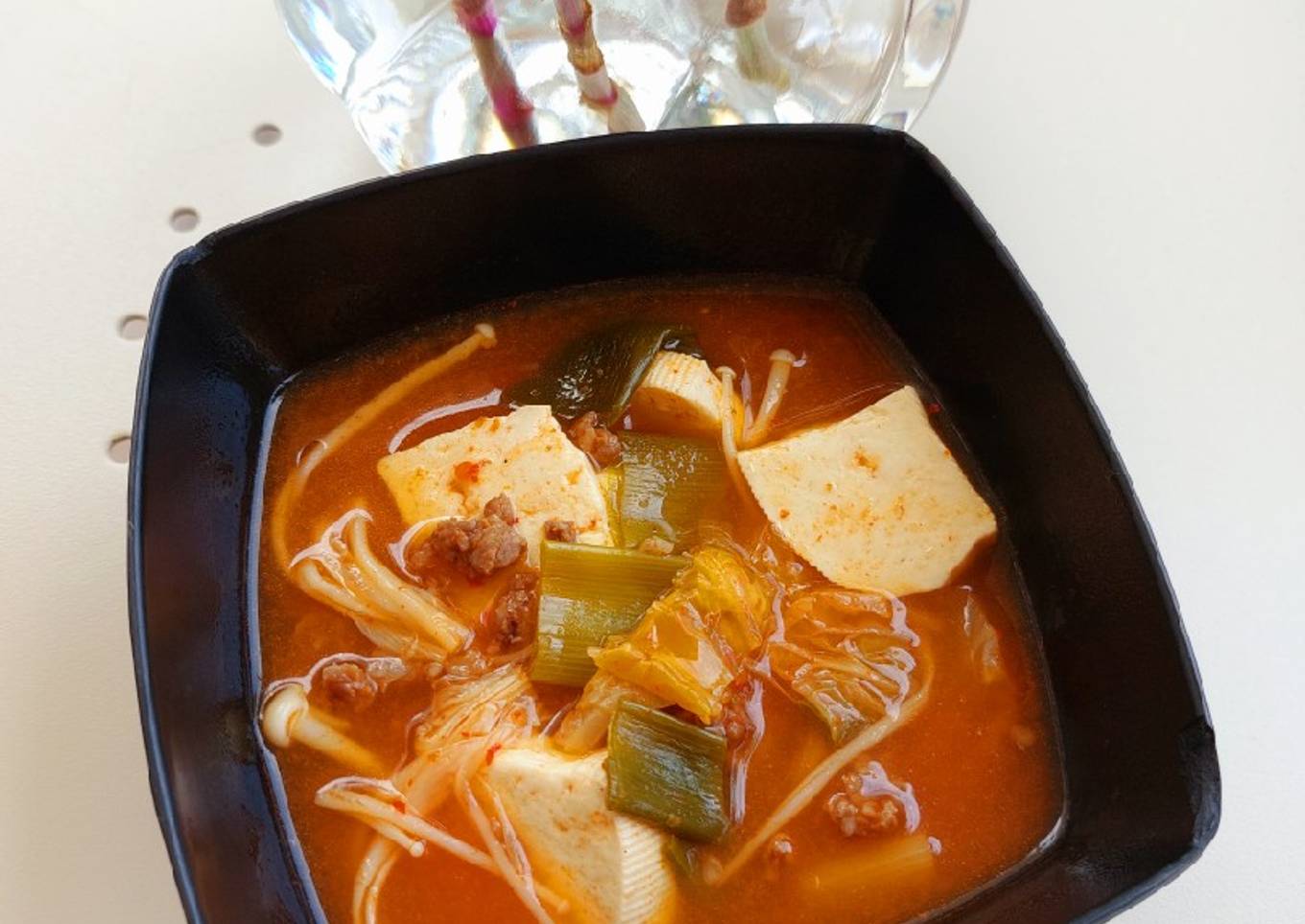 Kimchi Jjigae korea, mudah dan enak