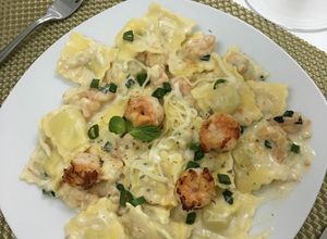 صورة لوصفة رافيولي الجمبري