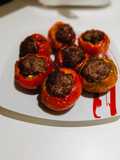 Peperoni ripieni di macinato
