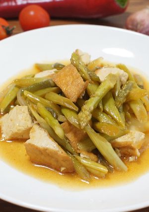 Foto resep Tumis Asparagus Asam Manis
