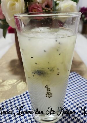 Foto resep 192. Es Nanas Lemon dan Air Kelapa Muda