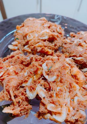 รูปของ กุ้งฝอยชุบแป้งทอด สูตรคีโต