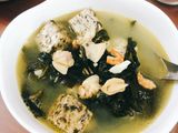 Canh nghêu rong biển đậu hũ