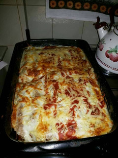 Una foto de Canelones de carne y verdura