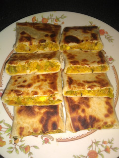 A picture of Mughlai paratha.