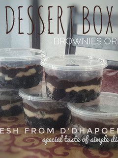 Foto resep Dessert Box Brownies Oreo