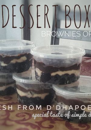 Foto resep Dessert Box Brownies Oreo