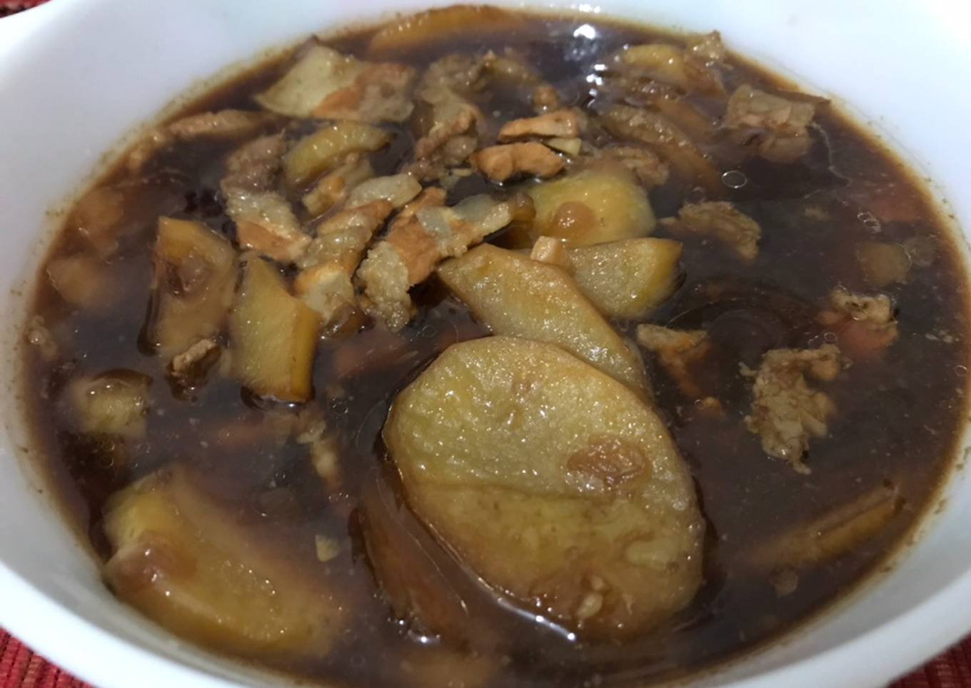 Babi kecap kentang
