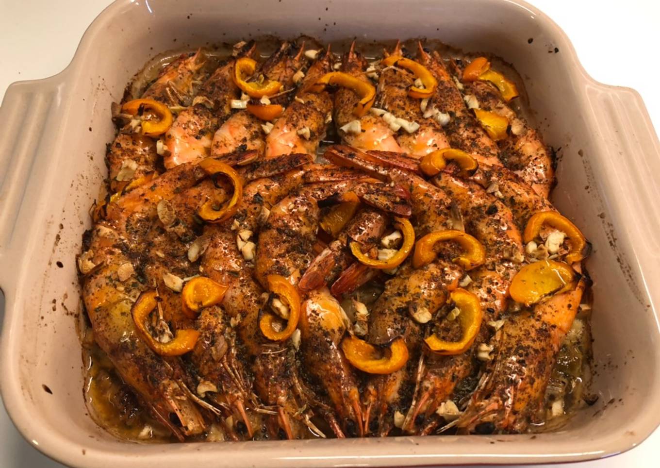 Bagaimana Menyiapkan Grilled barbecue prawn yang Bikin Ngiler