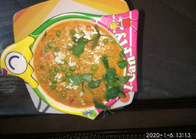 Recipe of Award-winning Khoya matar