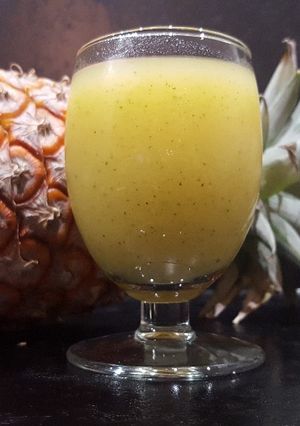 Une photo de Smoothie ananas menthe