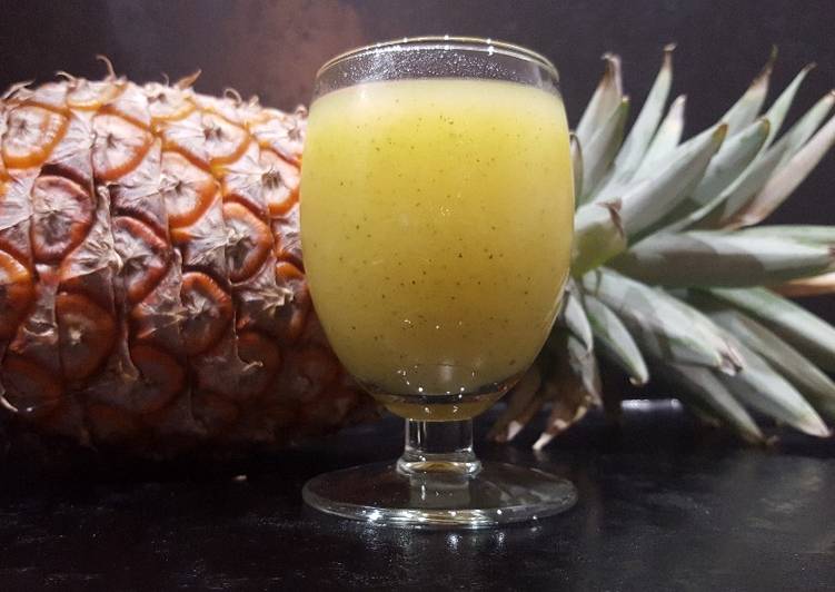 Easiest Way to Make Yummy Smoothie ananas menthe