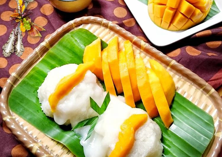 Langkah Mudah untuk Menyiapkan Ketan Mangga (Mango Sticky Rice), Sempurna