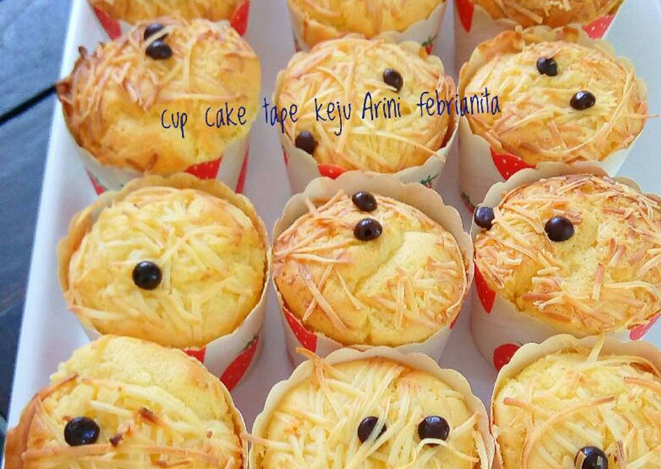 Cup cake tape keju premium