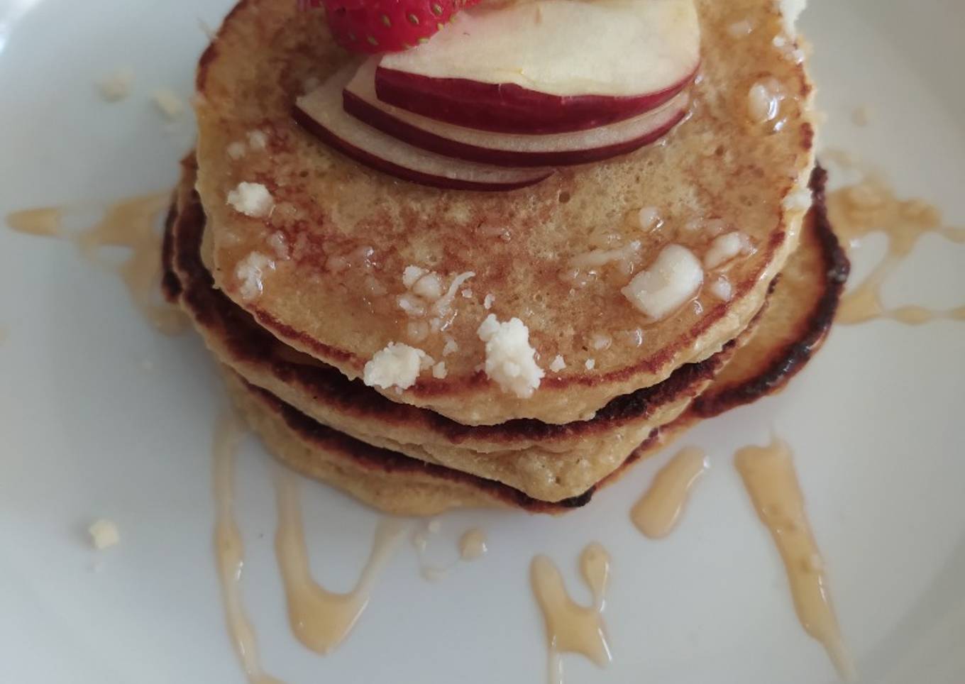 Pancake apel simpel bergizi (takaran sendok)