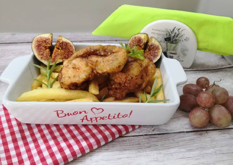 Gluténmentes csirkemell falatkák tempura bundában recept foto