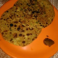 Mooli ke parathe A picture of Mooli ke parathe.
