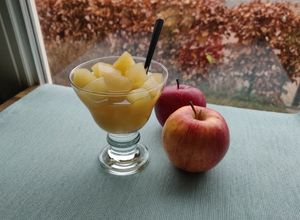 Una foto de Compota de manzana sin azúcar