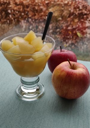 Una foto de Compota de manzana sin azúcar