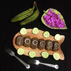 A picture of Raw Banana Tikki.