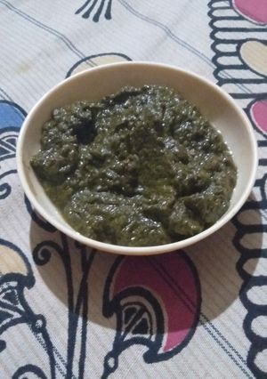 A picture of Sarso ka sag.