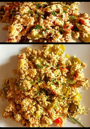 Una foto de Tofu con "falso tabulé" 😉👨🍳