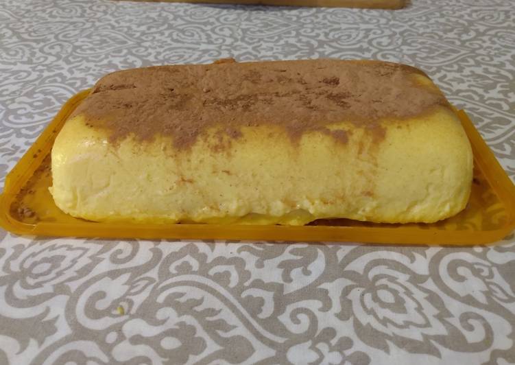 Postre de vainilla tipo tiramisú