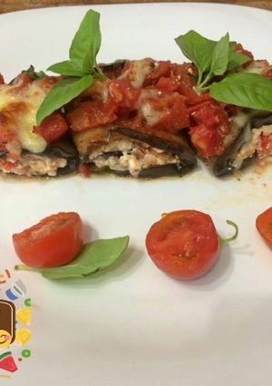 Una foto de Involtini de berenjena