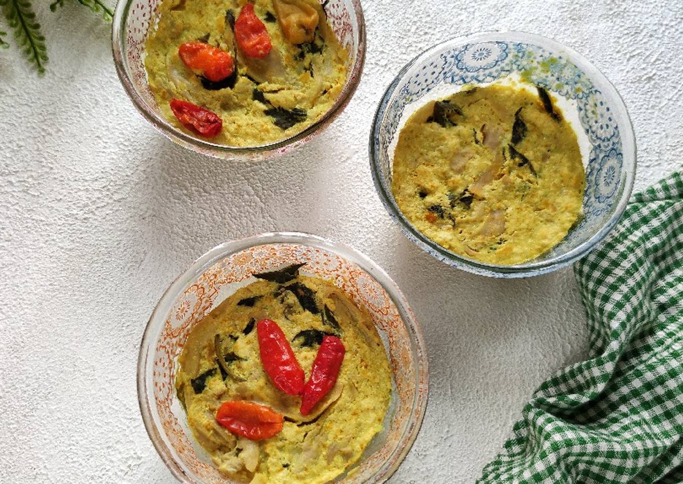 Pepes Jamur Tahu (tanpa daun)