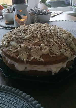 Zdjęcie przepisu Marchewkowe z serkiem mascarpone i śmietaną.