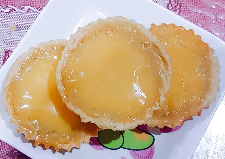 Cara Gampang Membuat Egg tart (kue pie susu) Anti Gagal