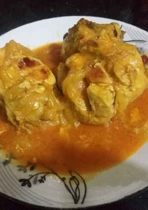 صورة لوصفة دجاج بالصوص والبصل