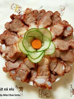 Hình của món Thịt Xá Xíu Nấu Bằng Nồi Cơm Điện.