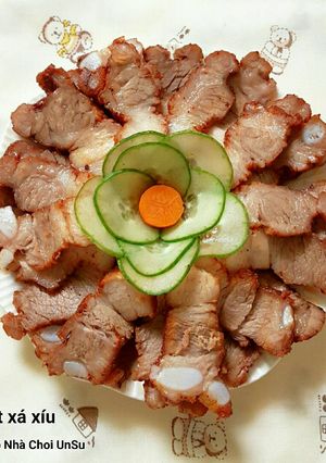 Hình của món Thịt Xá Xíu Nấu Bằng Nồi Cơm Điện.