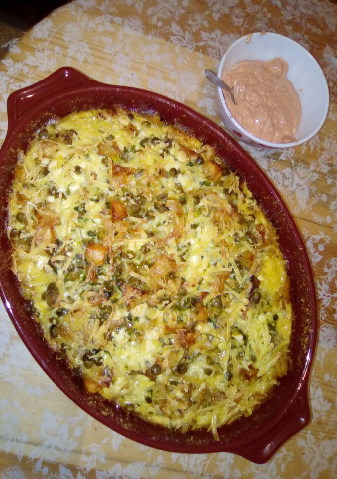 صورة لوصفة غراتان الجلبانة والبطاطا 😍