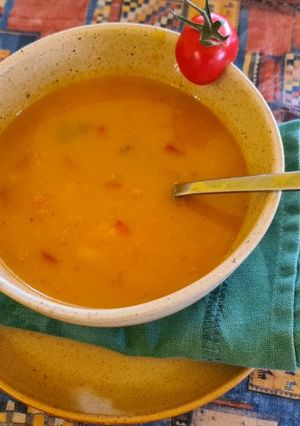 Zöldségleves gazdagon recept fotója