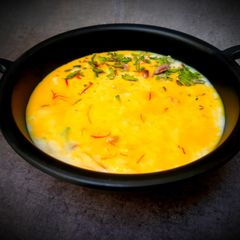 A picture of Kesari rice kheer.