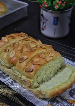 Foto resep Roti Sobek Pandan, metode autolyse
