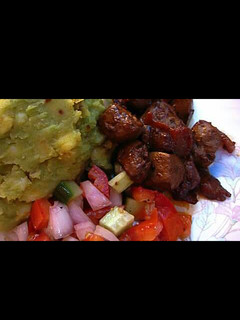 A picture of Pan fried liver with bacon.
