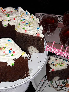 عکسی از دستور کیک سورپرایز نارگیلی