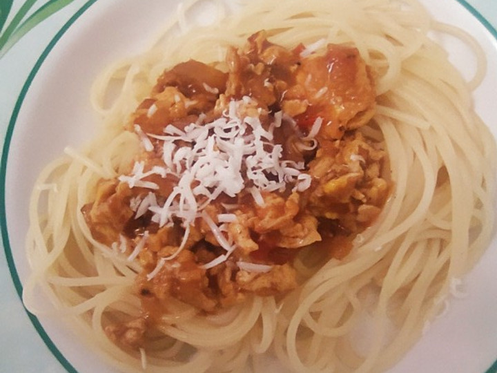 Ternyata ini lho! Bagaimana cara memasak Spaghetti with Saos Bolognese Homemade Simple dijamin menggugah selera