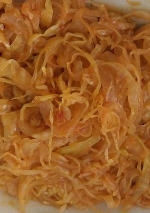 A picture of Garlic cabbage#authorsmarathon.