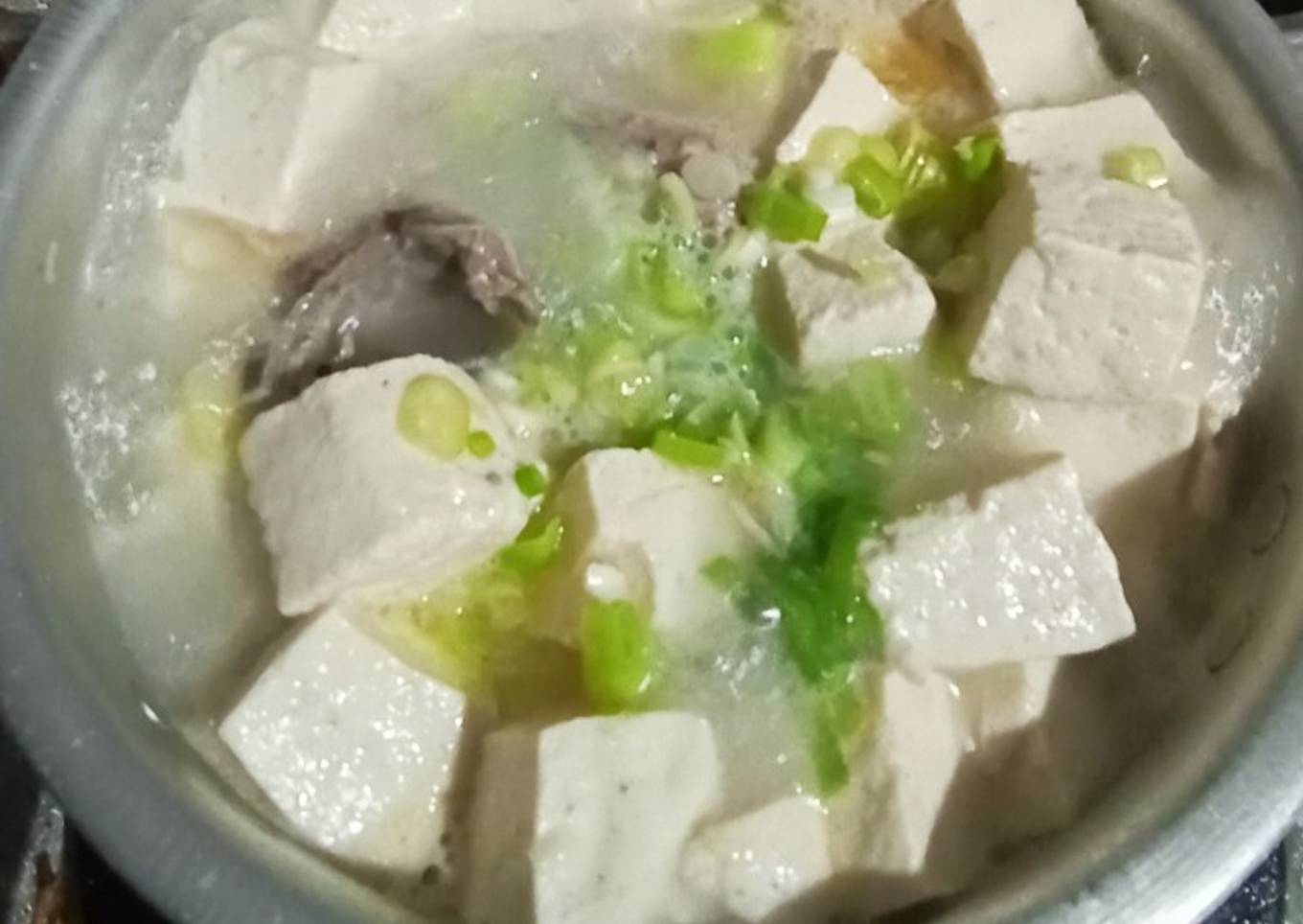 Sop Tahu Balungan Ayam